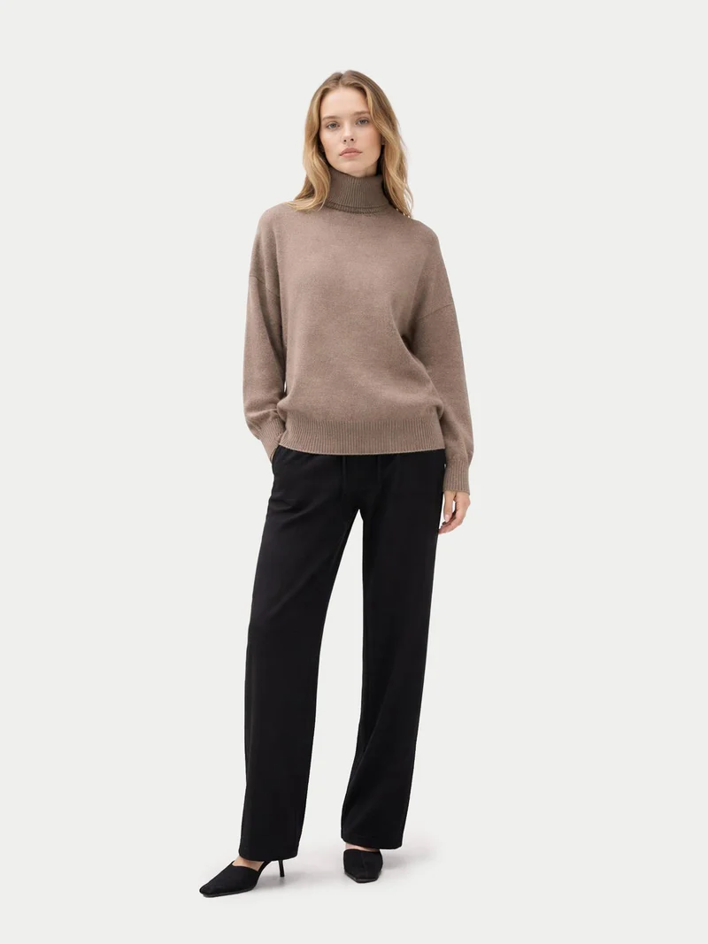 Damen Kaschmir Rollkragenpullover