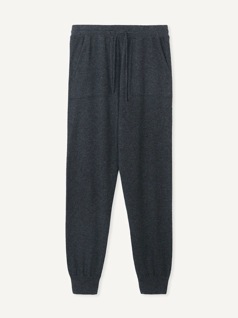 Kaschmir-Joggingshose mit Bündchen