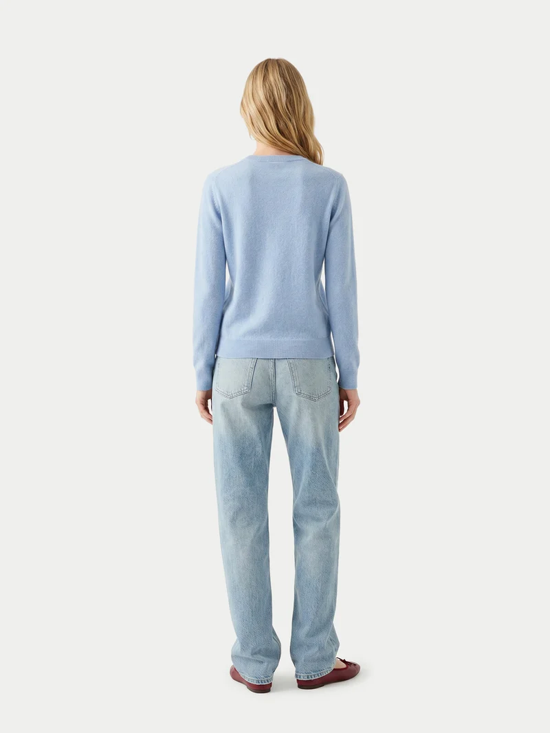 Timeless R-Ausschnitt Kaschmirpullover
