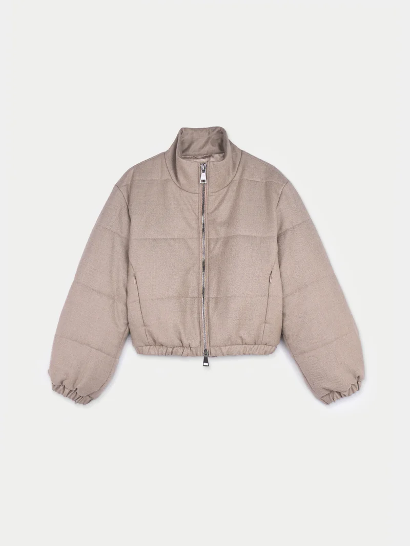 Cropped Kaschmir Jacke