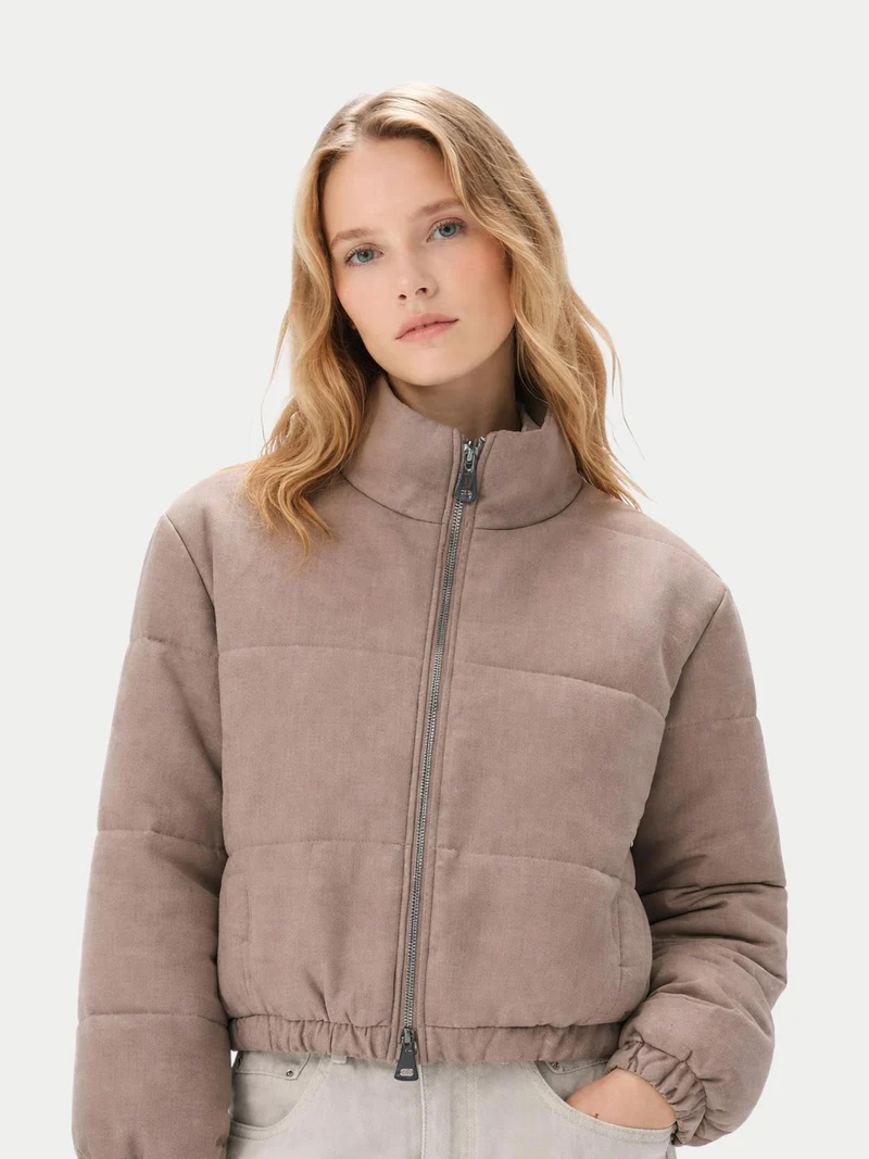 Cropped Kaschmir Jacke