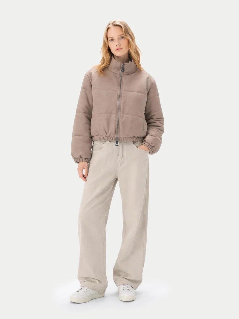 Cropped Kaschmir Jacke