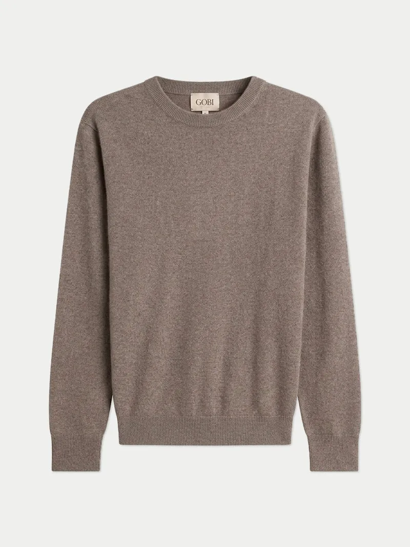 Timeless Kaschmirpullover mit R-Ausschnitt