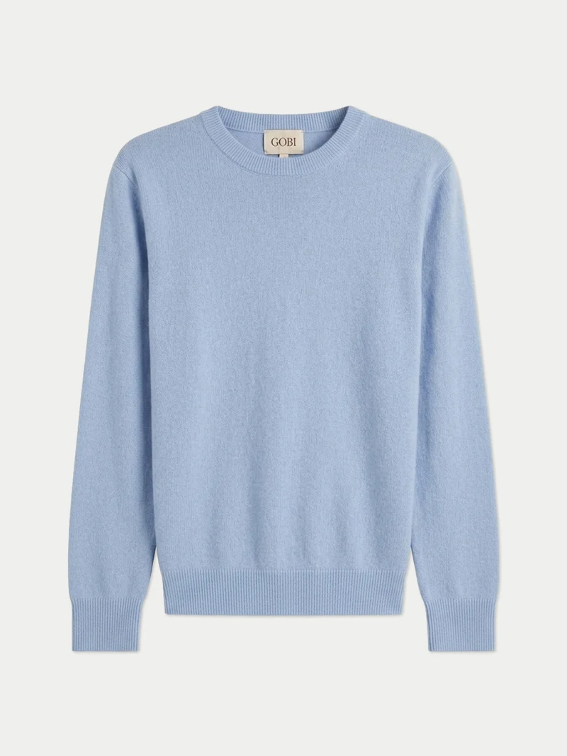Timeless Kaschmirpullover mit R-Ausschnitt
