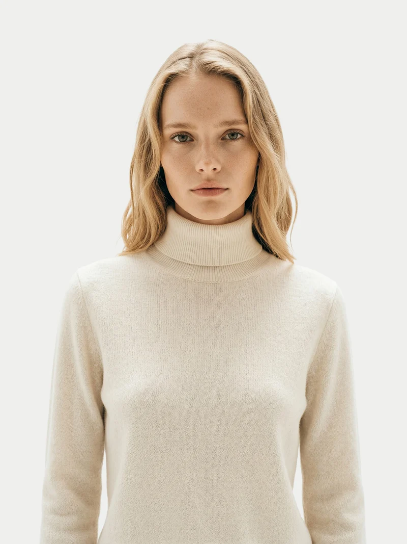 Zeitloser Kaschmir-Rollkragenpullover