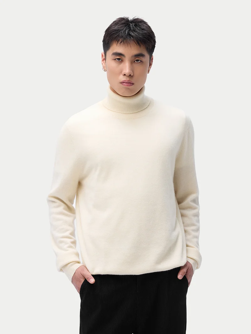 Kaschmir-Rollkragenpullover Basic