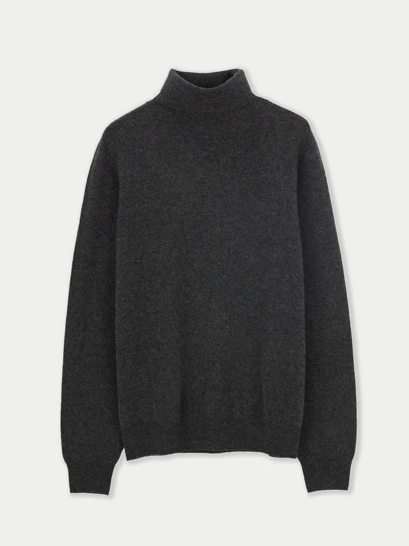 Basic Kaschmir Rollkragenpullover