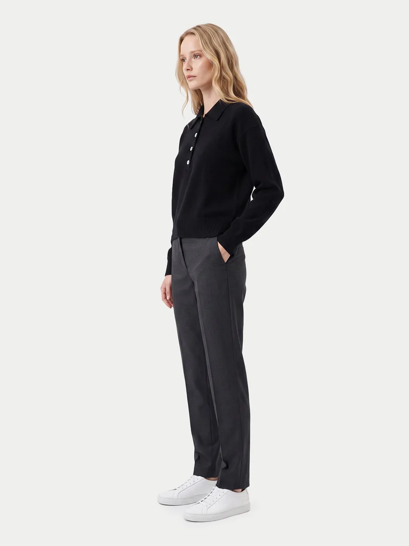Kaschmir-Pullover mit Polokragen