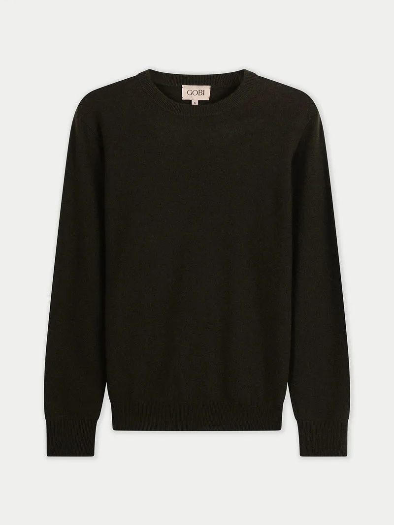Timeless Kaschmirpullover mit R-Ausschnitt