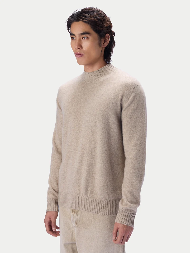 Schmal geschnittener Kaschmir-Rollkragenpullover