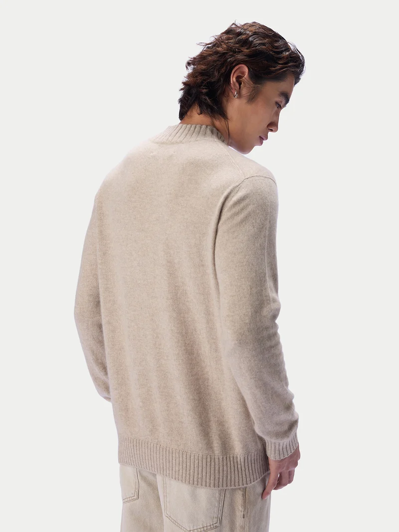 Schmal geschnittener Kaschmir-Rollkragenpullover