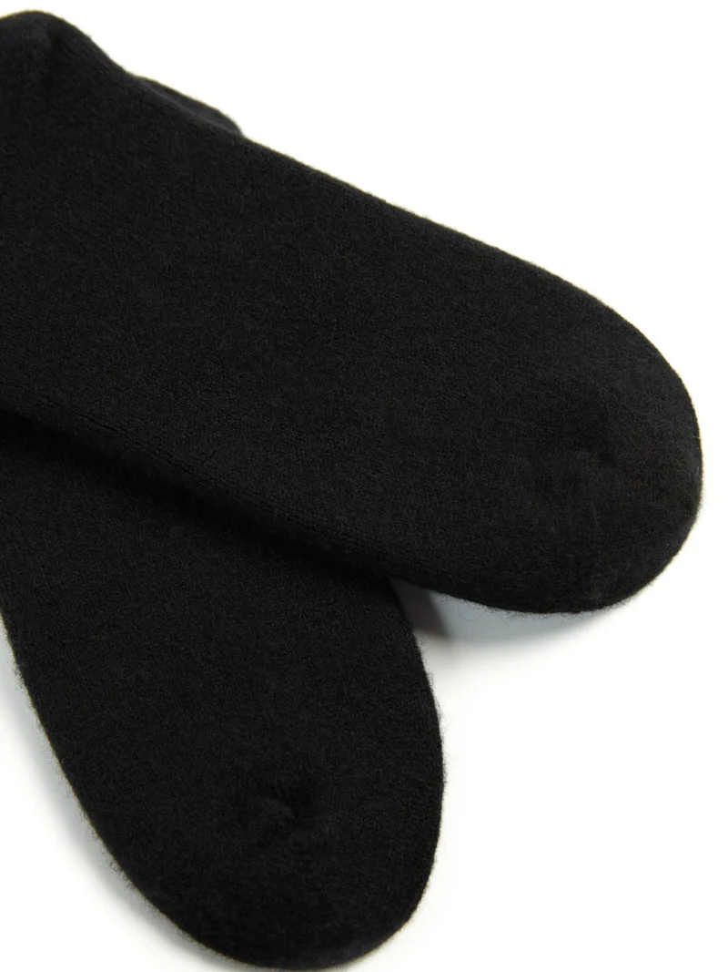 Unisex Kaschmir Rippenstrick-Bettsocken