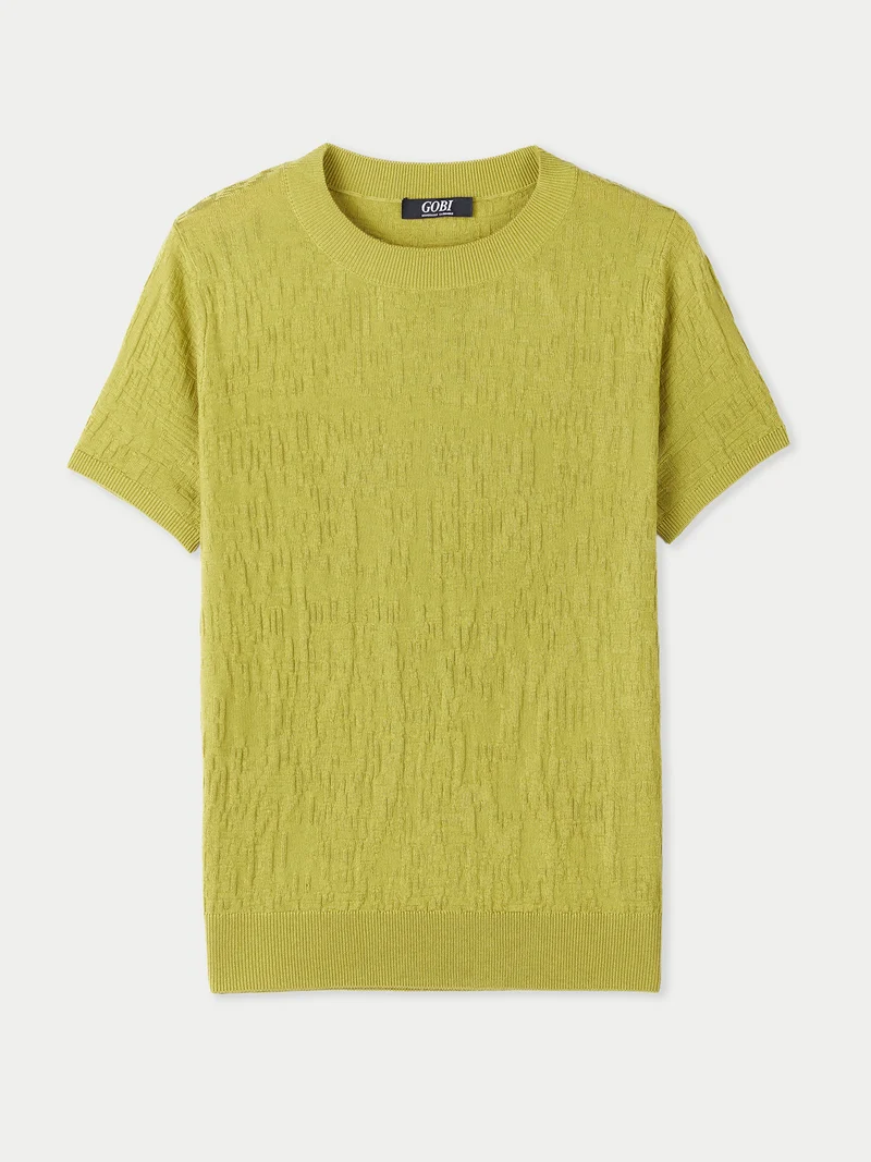 T-Shirt aus Seide-Kaschmir