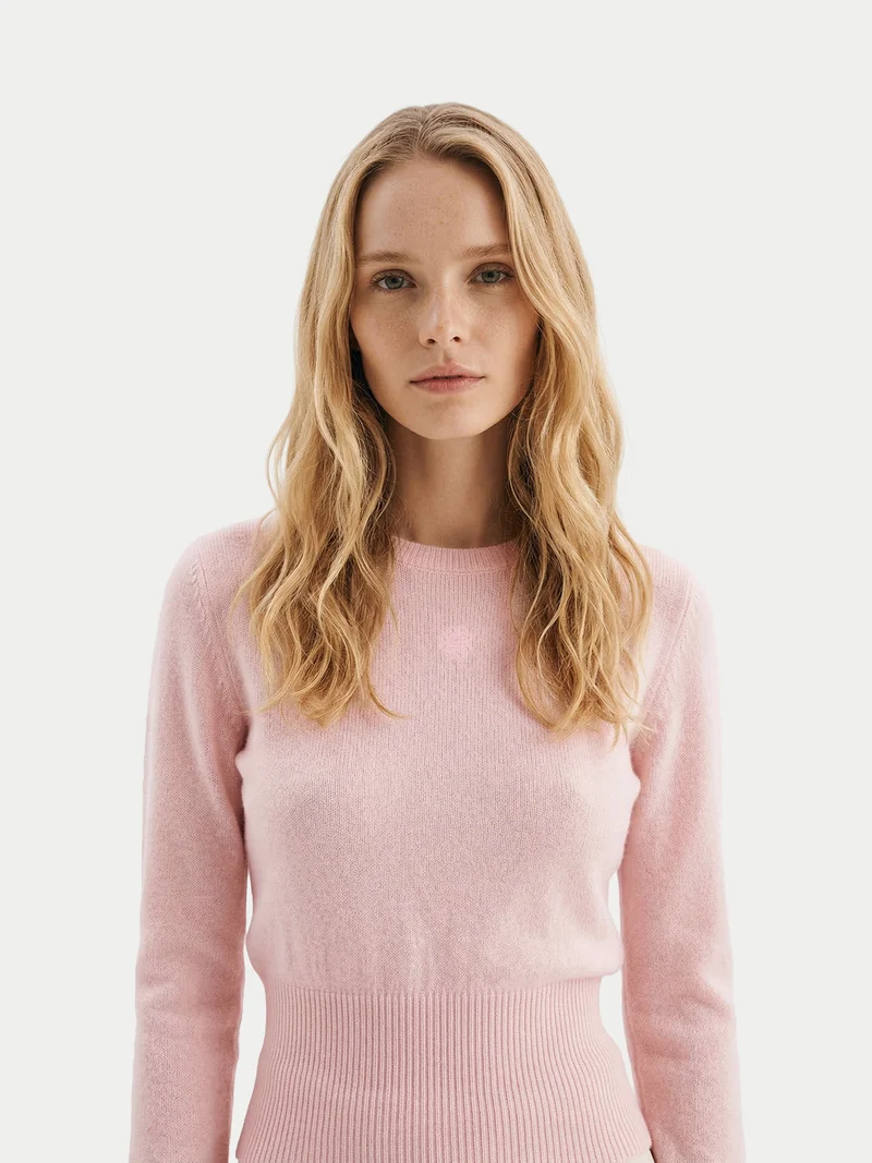 Kaschmirpullover mit betonter Taille