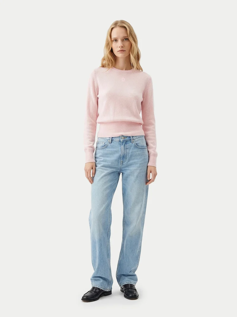 Kaschmirpullover mit betonter Taille