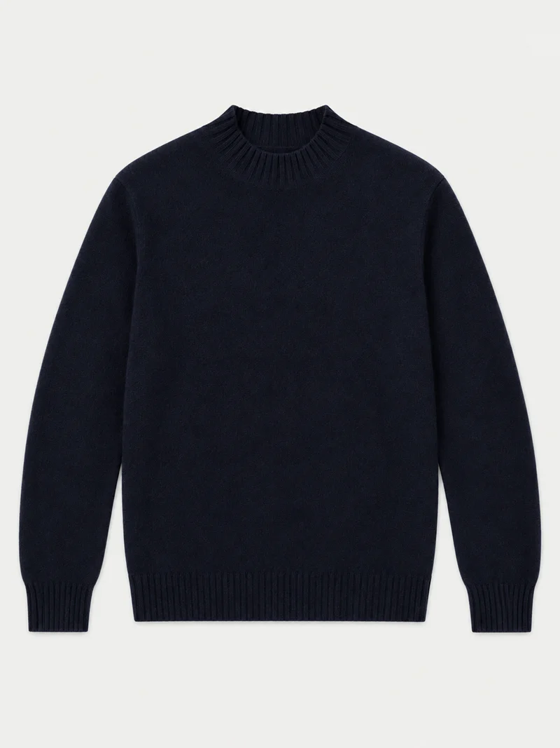 Schmal geschnittener Kaschmir-Rollkragenpullover