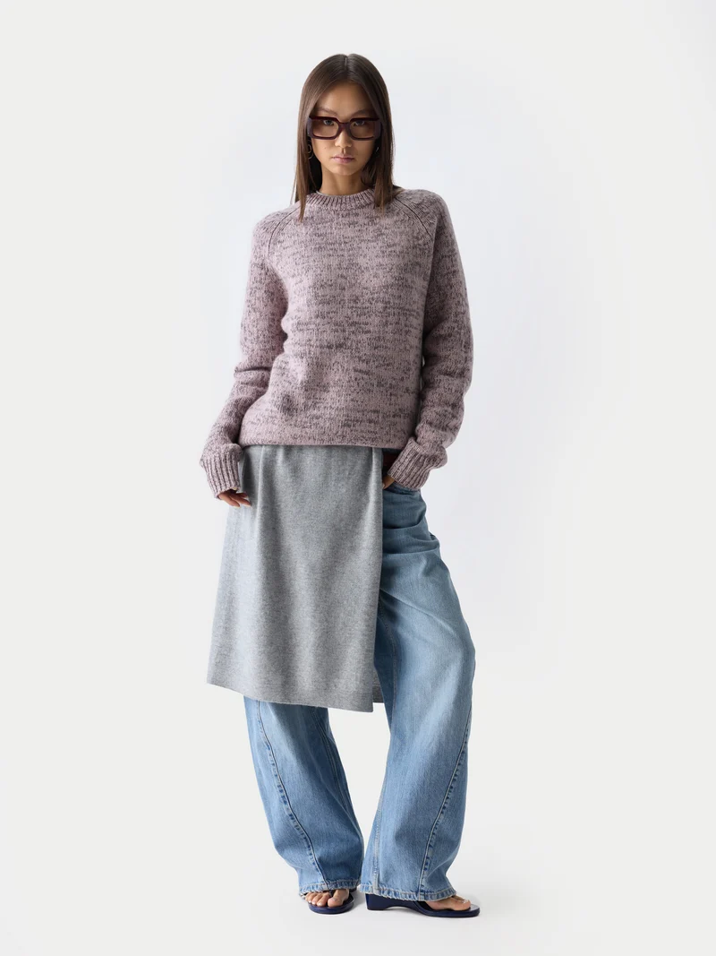 Unisex Kaschmir-Mouliné-Pullover