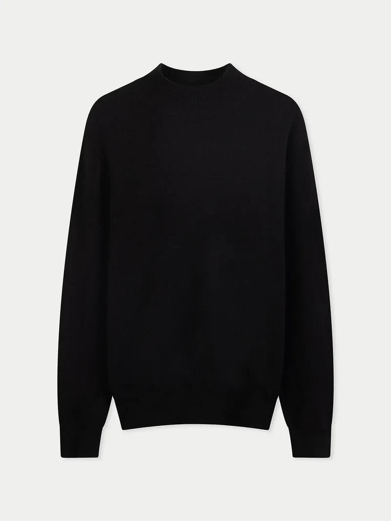 Zeitloser Kaschmirpullover mit Stehkragen