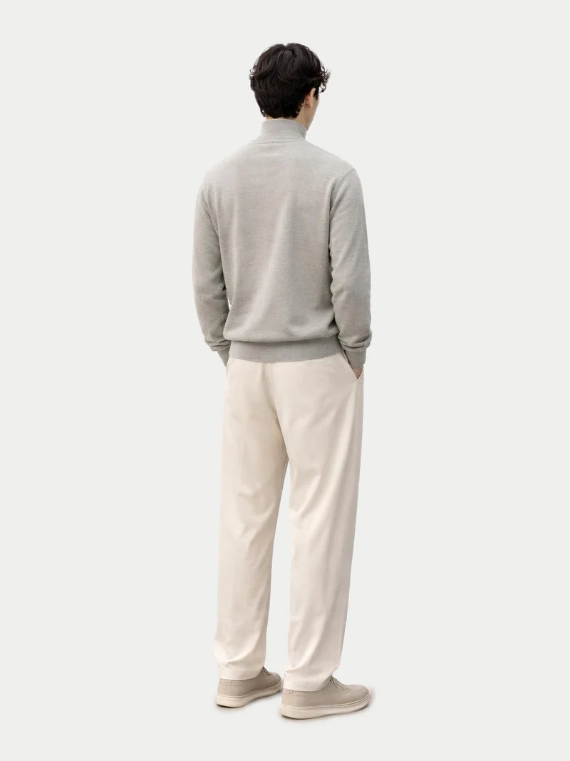 Basic Stehkragenpullover aus Kaschmir