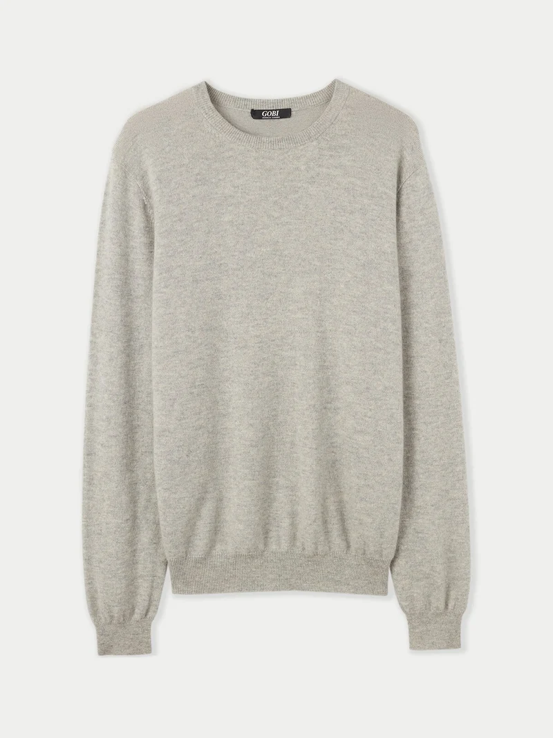 Basic Kaschmirpullover mit R-Ausschnitt