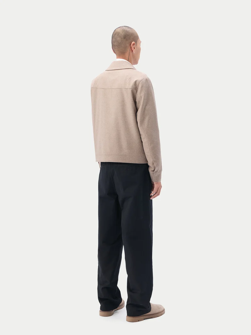 Kaschmir Jacke mit Druckknopfleiste