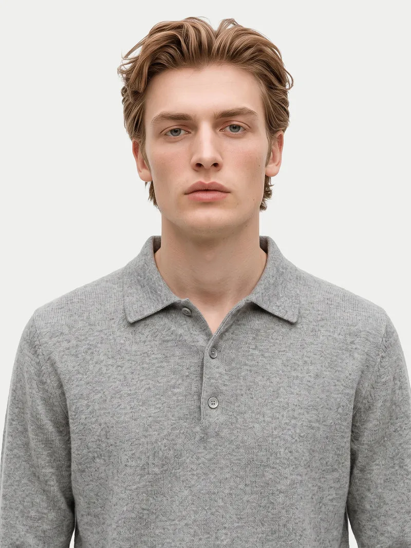 Klassischer Kaschmir-Polopullover