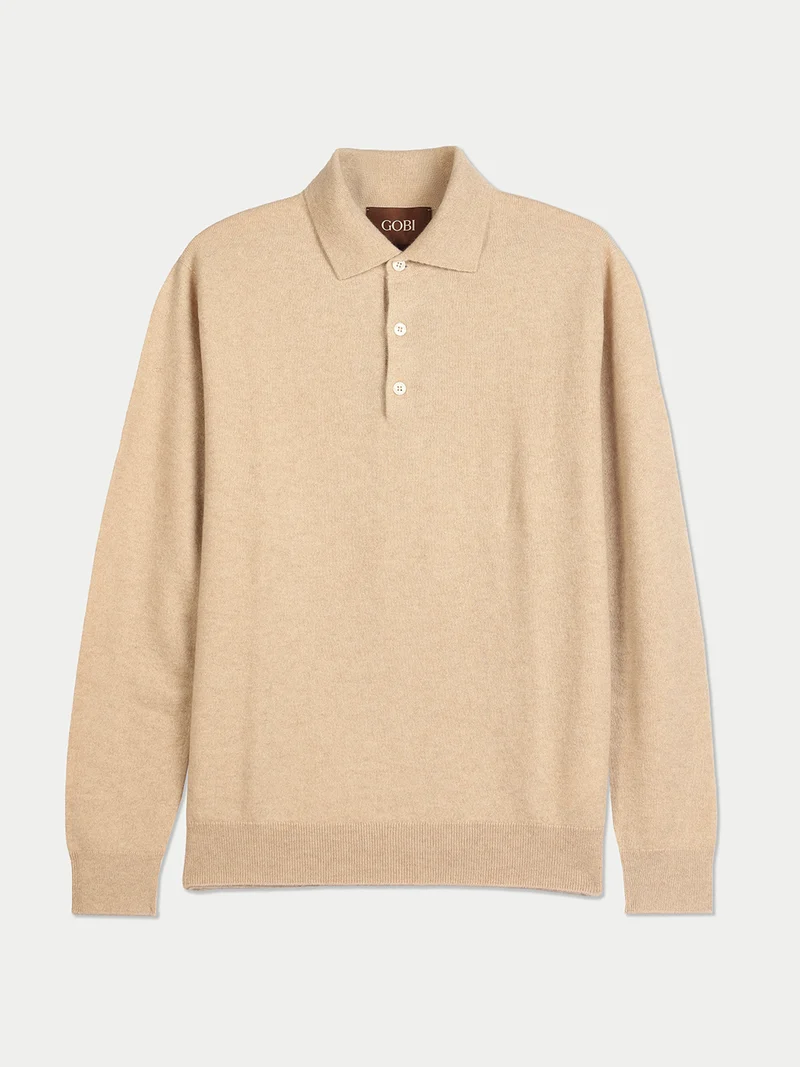 Klassischer Kaschmir-Polopullover