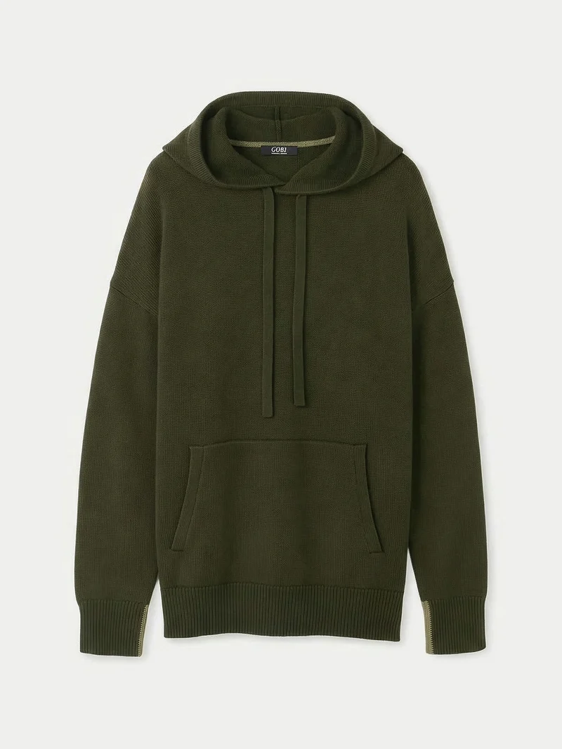 Herren Kaschmirpullover mit Kapuze
