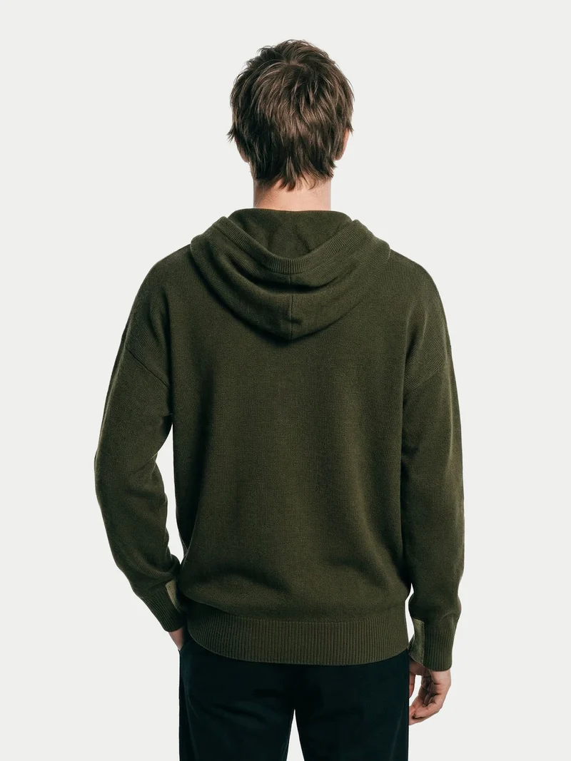 Herren Kaschmirpullover mit Kapuze