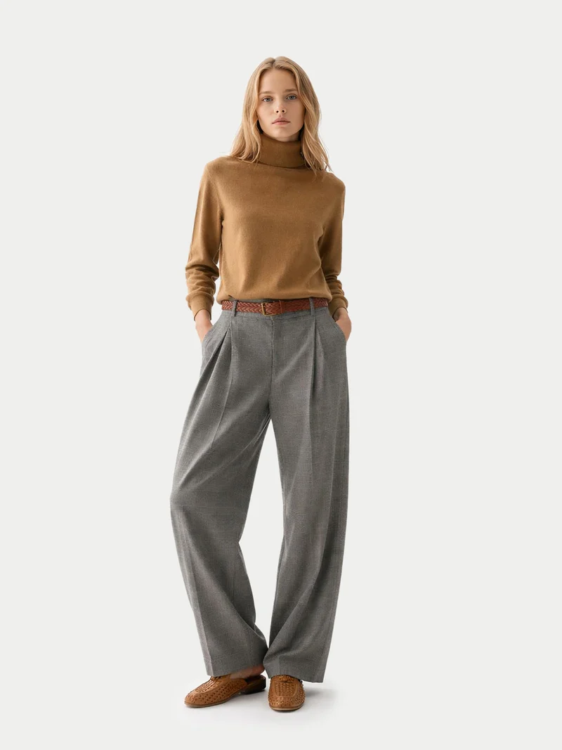 Zeitloser Kaschmir-Rollkragenpullover