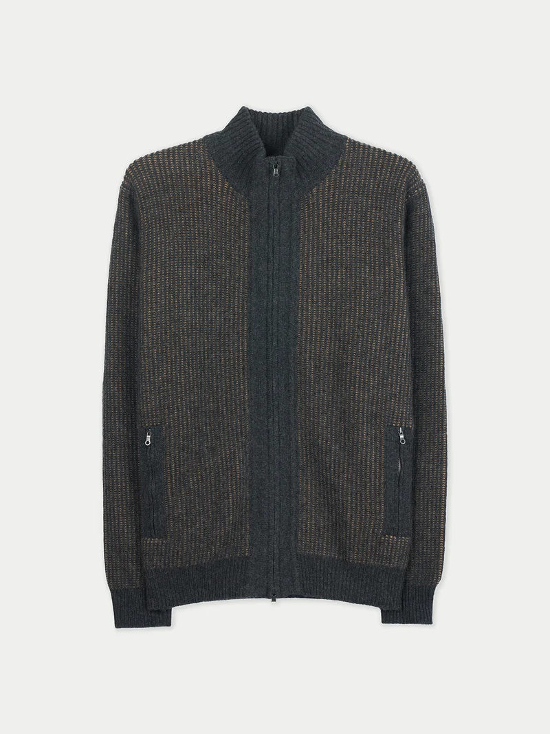 Herren Zwei-Toniger Kaschmir-Cardigan