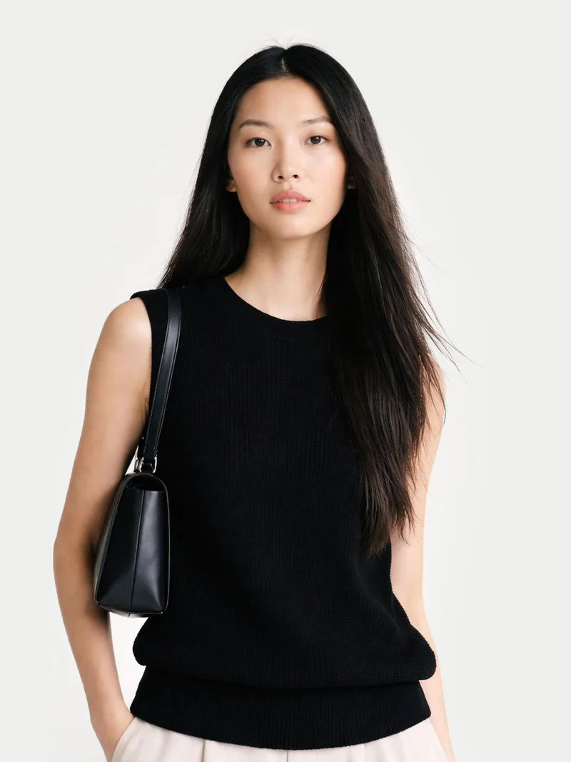 Damen Kaschmirweste mit Relaxed Fit