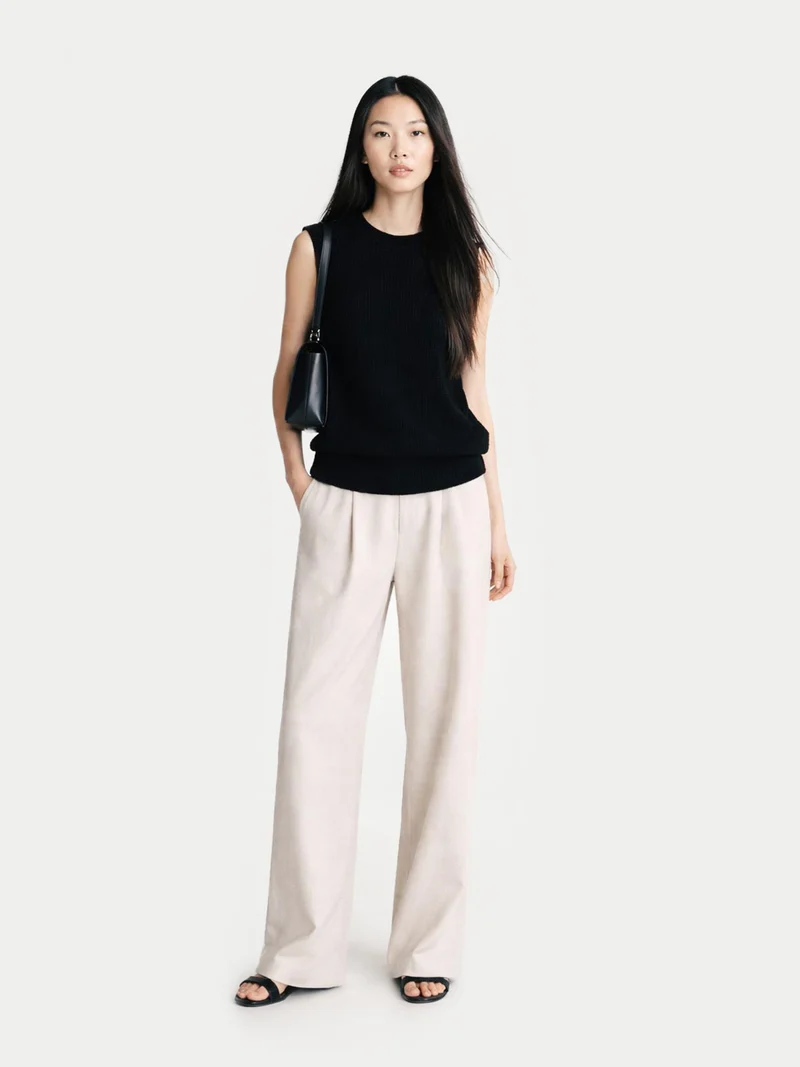 Damen Kaschmirweste mit Relaxed Fit