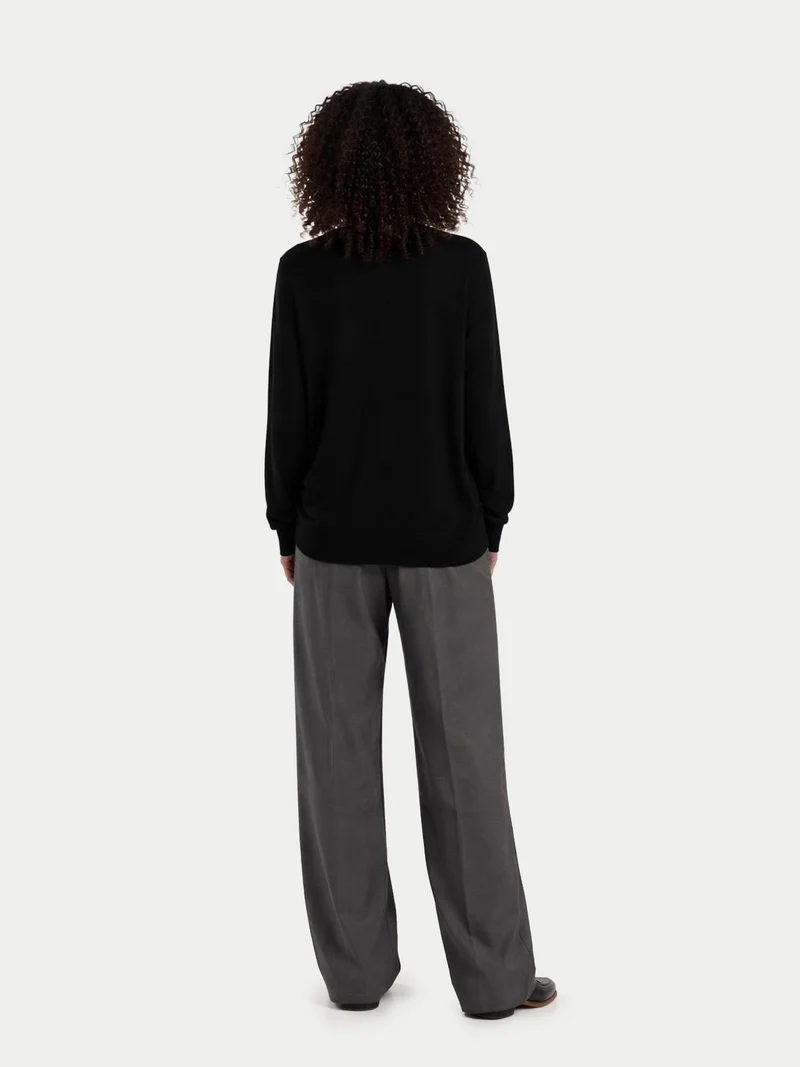 Damen Kaschmirpullover mit Rundhalsausschnitt