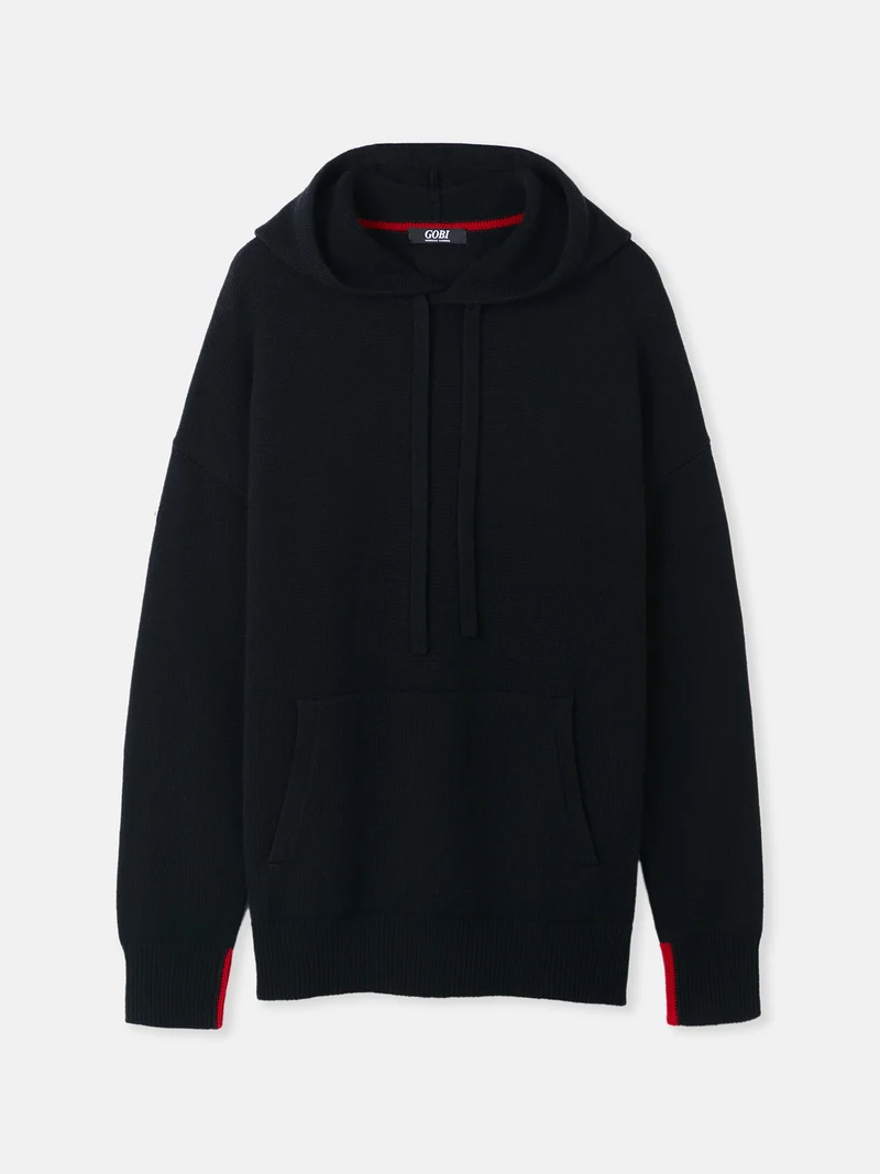 Herren Kaschmirpullover mit Kapuze
