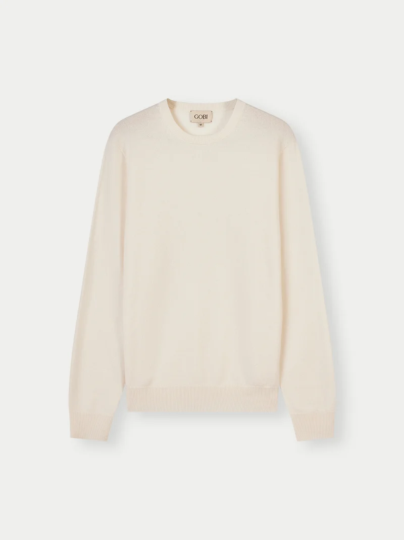 Basic Kaschmirpullover mit R-Ausschnitt