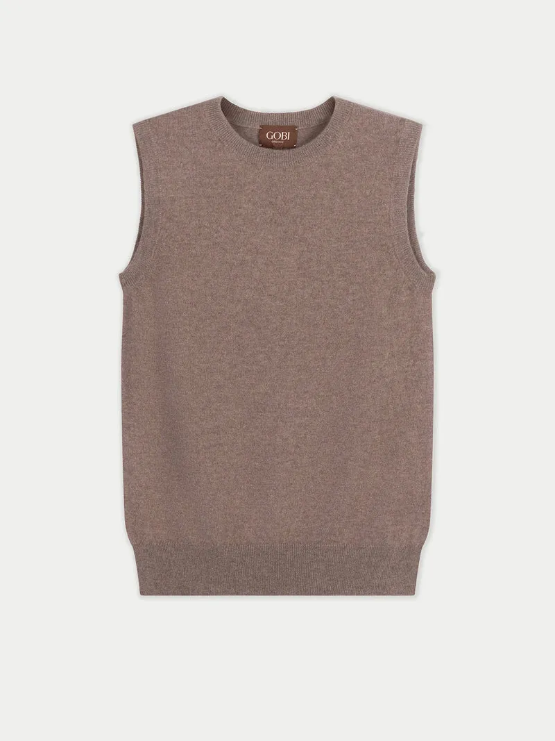 Damen Kaschmirweste mit Relaxed Fit