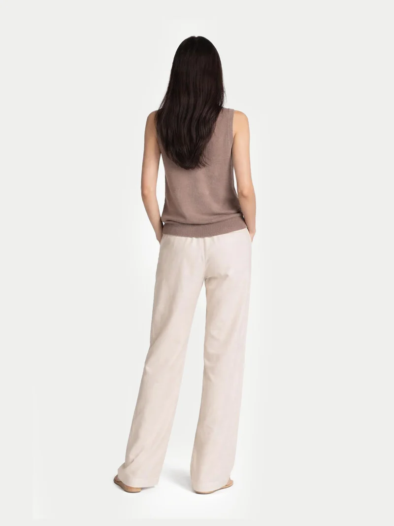Damen Kaschmirweste mit Relaxed Fit