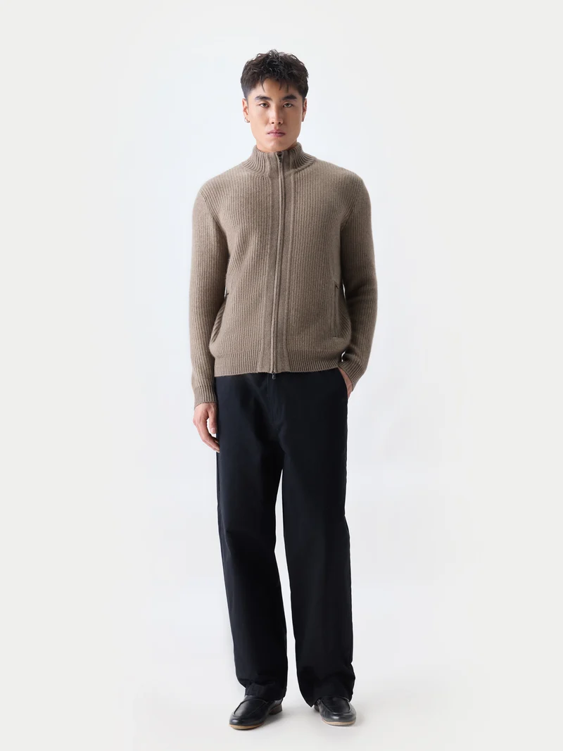 Herren Zwei-Toniger Kaschmir-Cardigan