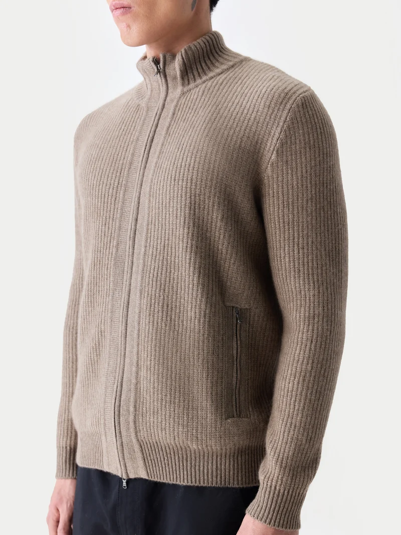 Herren Zwei-Toniger Kaschmir-Cardigan