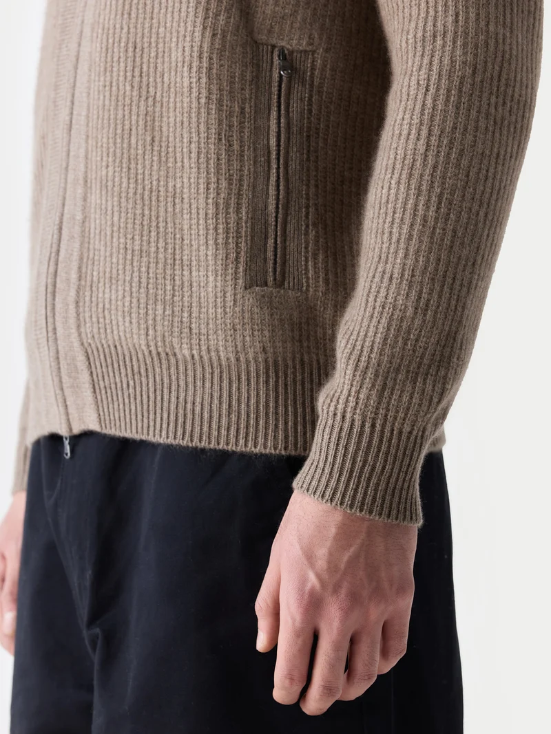 Herren Zwei-Toniger Kaschmir-Cardigan