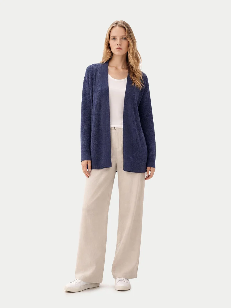 Ajour-Strick Kaschmir-Cardigan