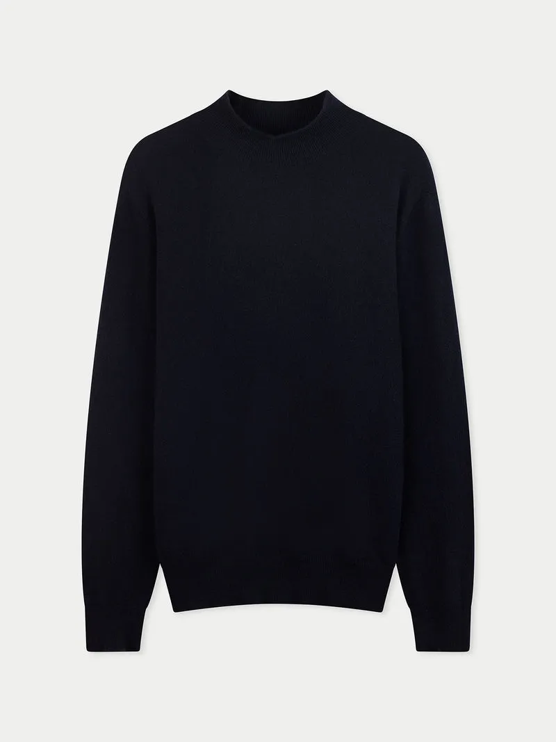 Zeitloser Kaschmirpullover mit Stehkragen