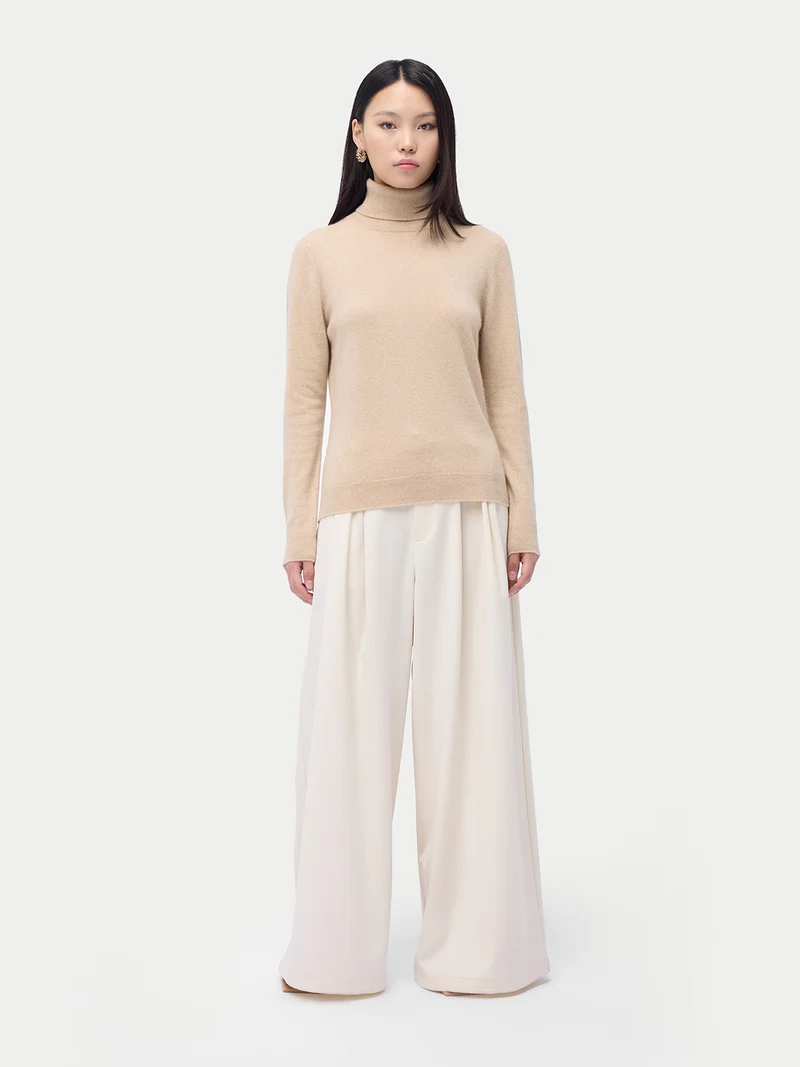 Basic Kaschmir-Rollkragenpullover
