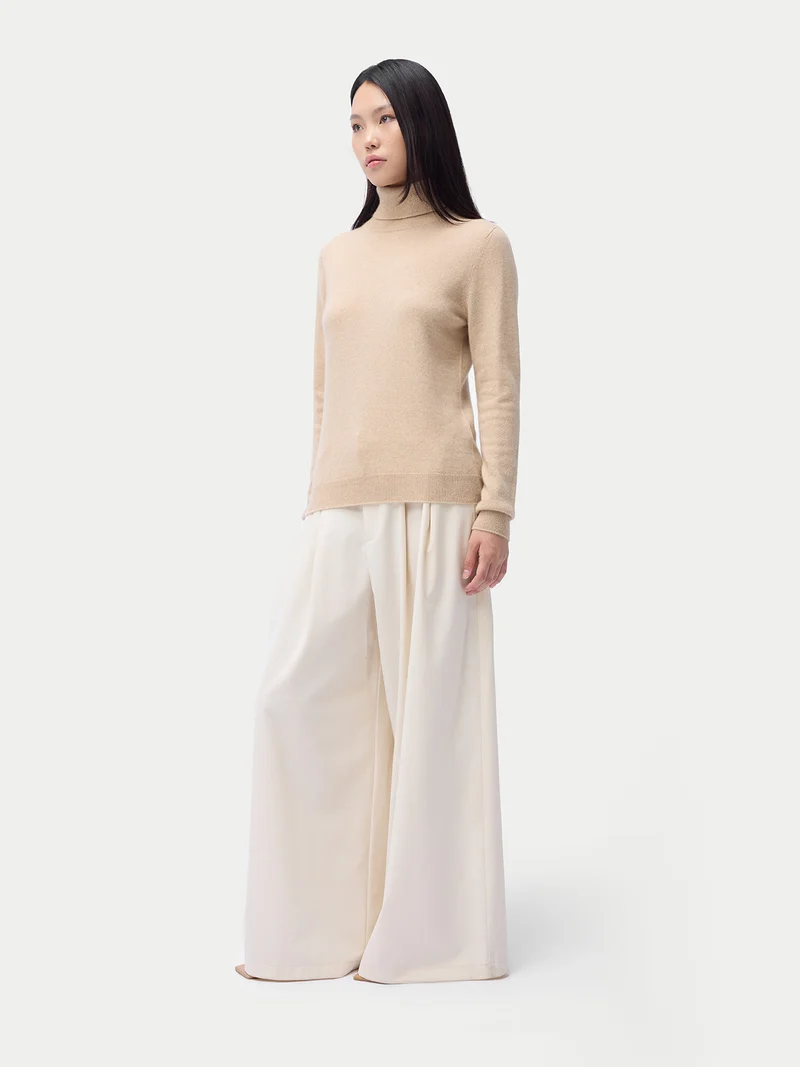 Basic Kaschmir-Rollkragenpullover