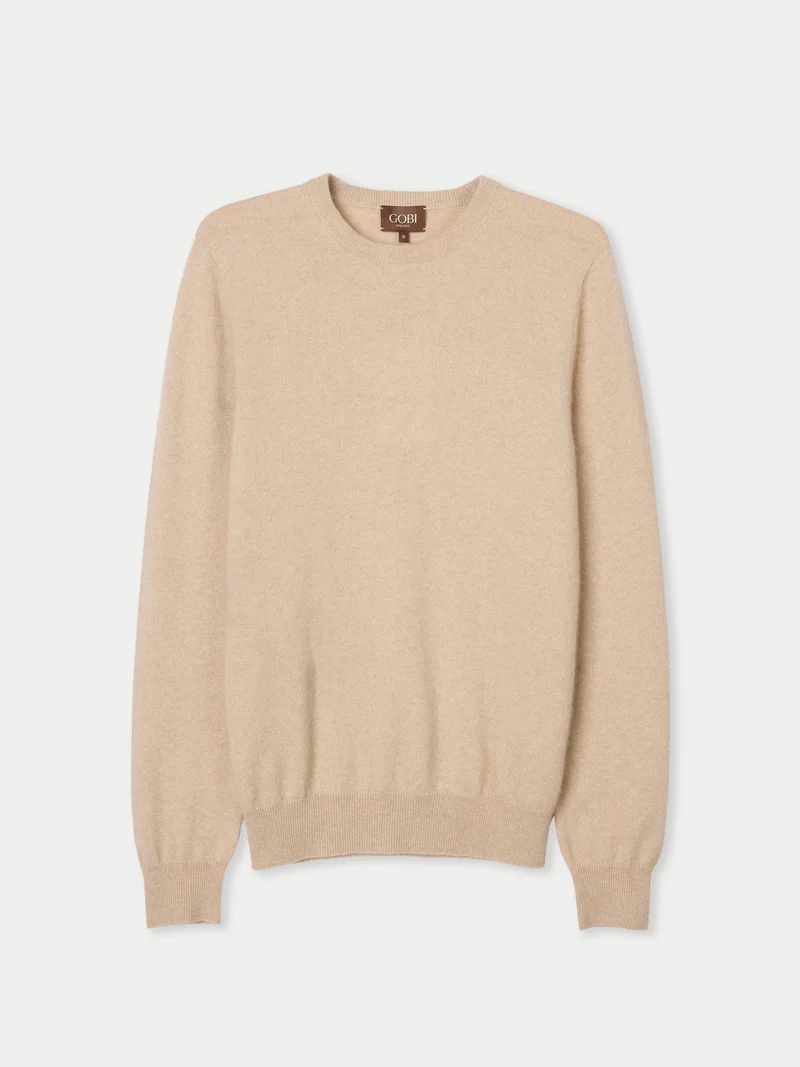 Kaschmir Basic Pullover mit Rundhalsausschnitt