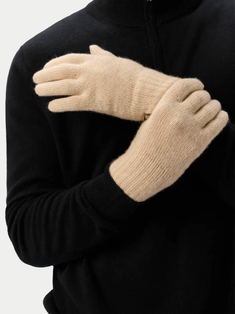 Essenzielle Strick-Kaschmirhandschuhe