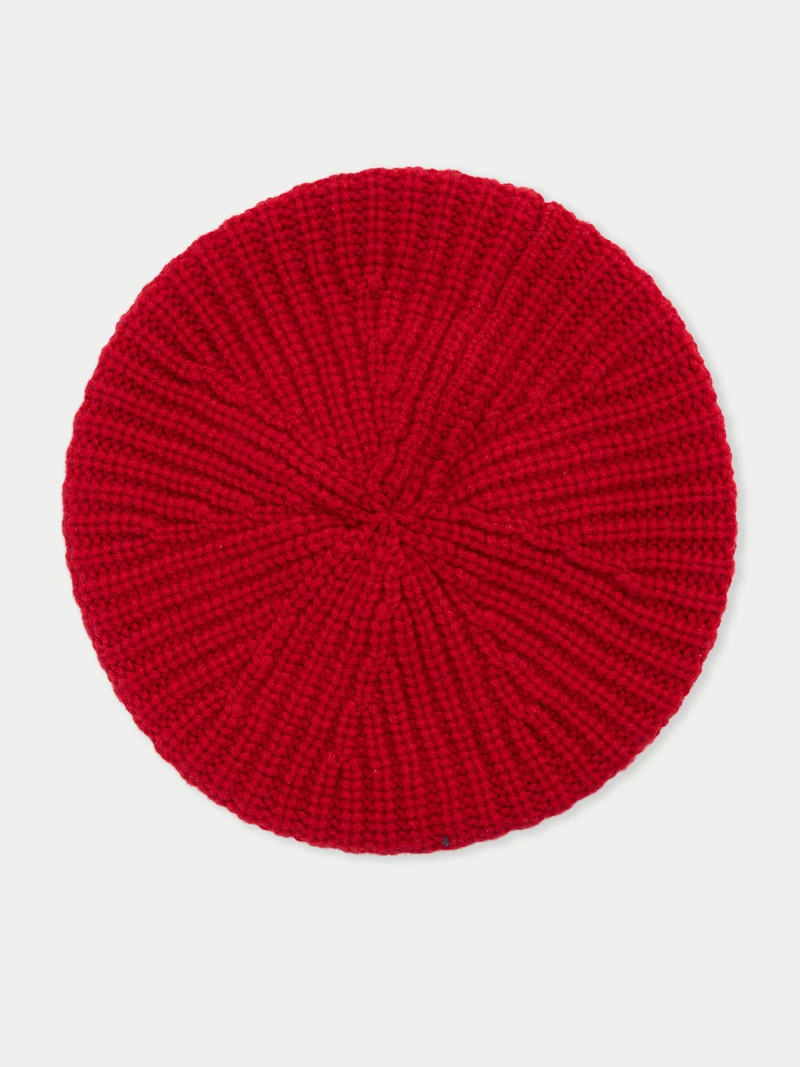 Strukturierte Strick-Beret