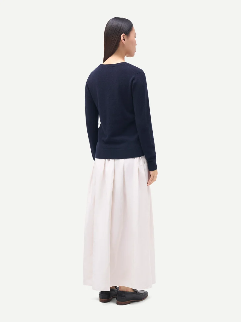 Damen Kaschmirpullover mit V-Ausschnitt