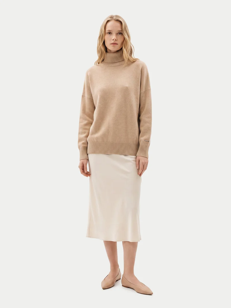 Damen Kaschmir Rollkragenpullover